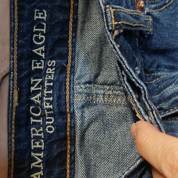 American Eagle Raw Distressed Hem Hi Rise Tom Girl Shorts Sz 6 Festival Summer - Picture 5 of 6
